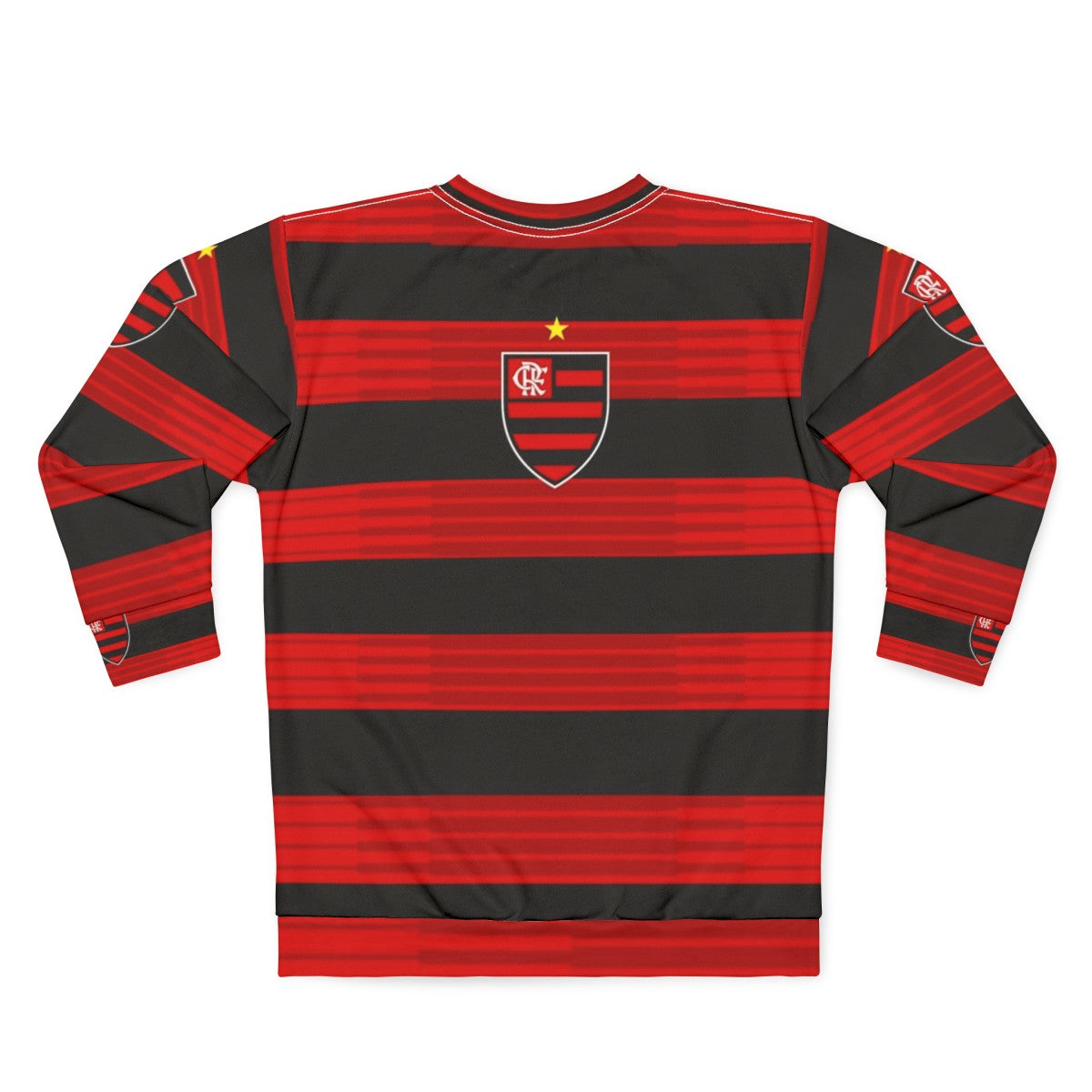 Flamengo Supporters Sweatshirt, High-Quality Soccer Fan Apparel - Back