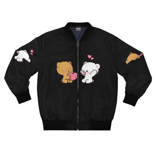 Cute milk mocha bomber jacket with a stylish design