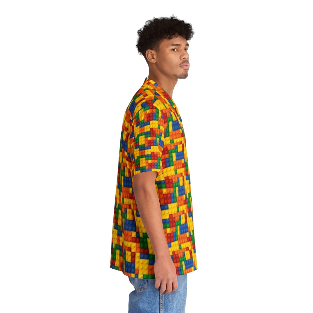 Colorful Lego building blocks Hawaiian shirt - People Pight