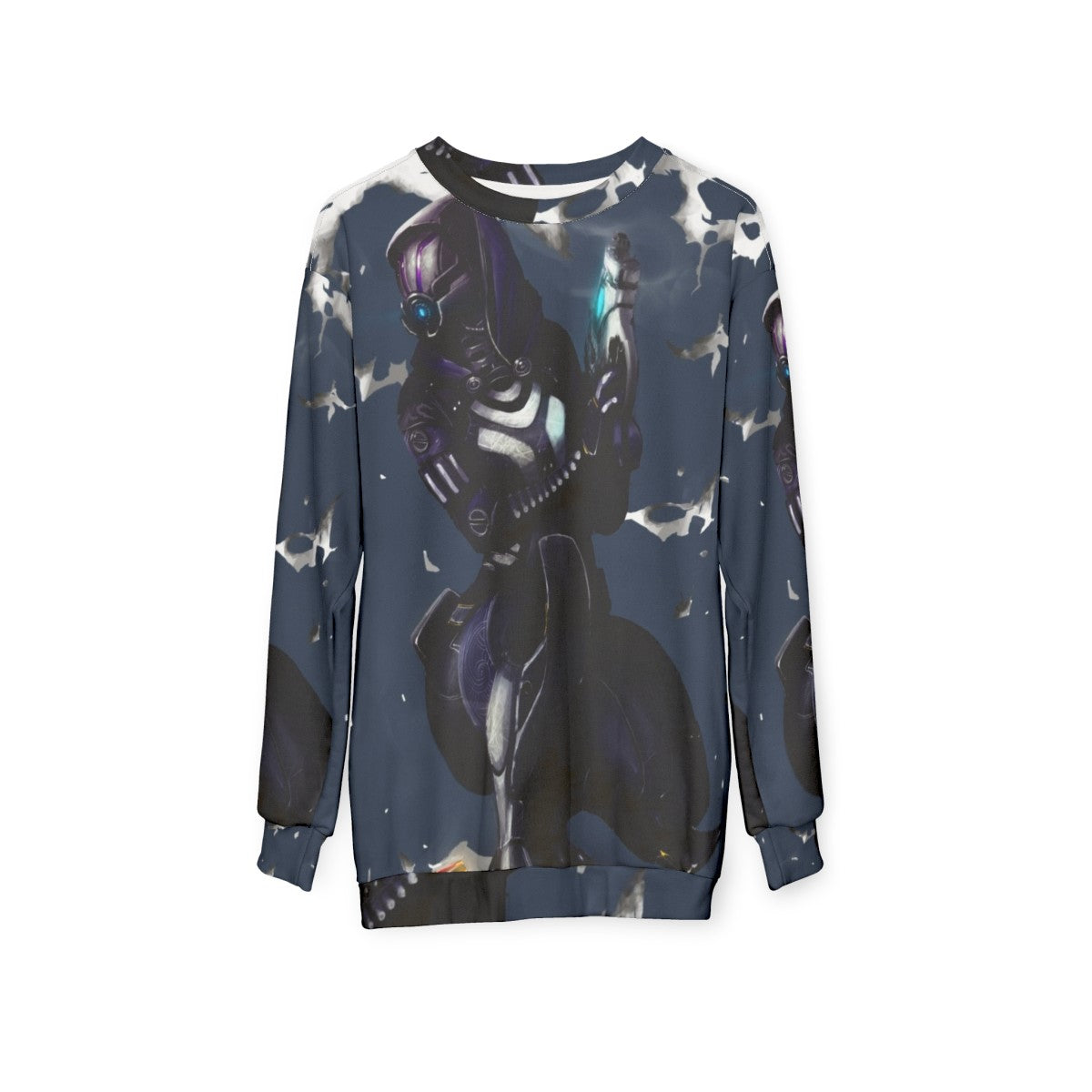 Tali Zorah Mass Effect Quarian Fanart Sweatshirt - hanging