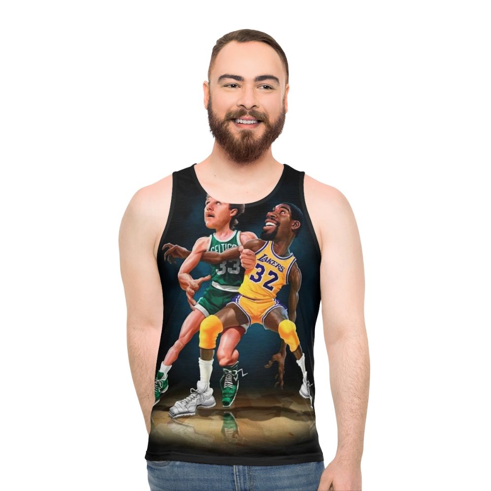 Unisex basketball vintage graphic tank top - men