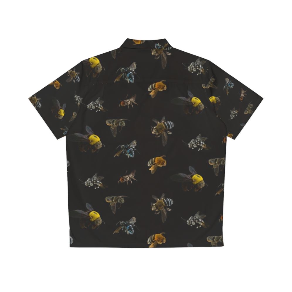 Native Australian Bees Pattern Hawaiian Shirt - Back