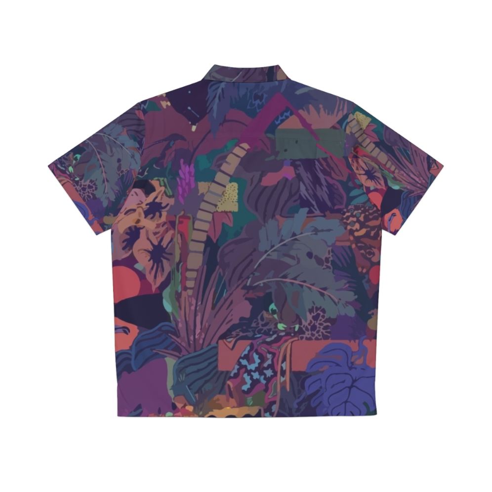 Vibrant Hawaiian shirt with Zaba album art graphic by Glass Animals - Back