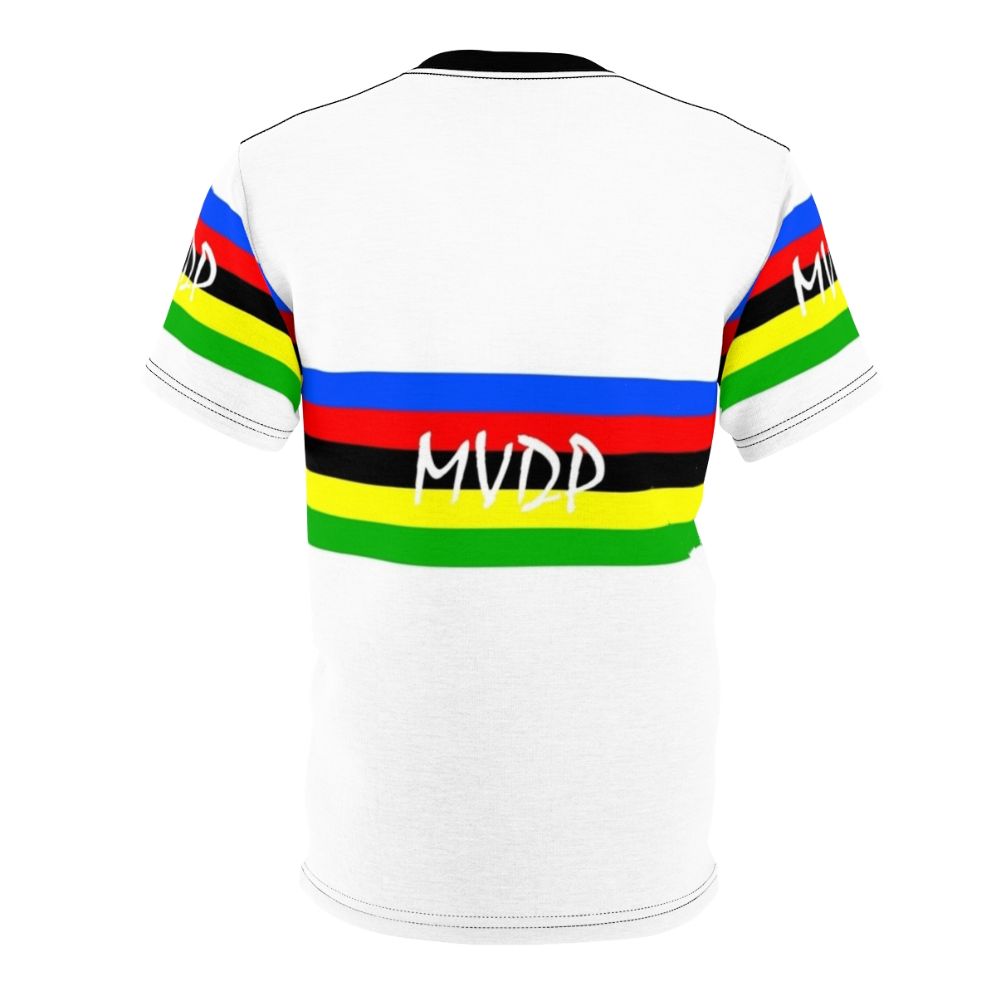 Cycling Bicycle T-shirt with World Champion Mathieu Van Der Poel Inspired Design - Back