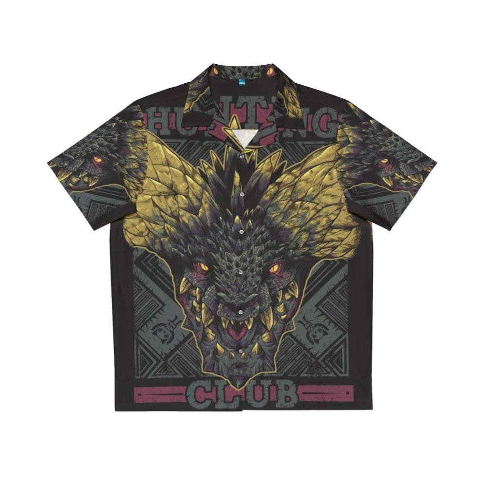 Nergigante Hunting Club Monster Hunter Gaming Hawaiian Shirt