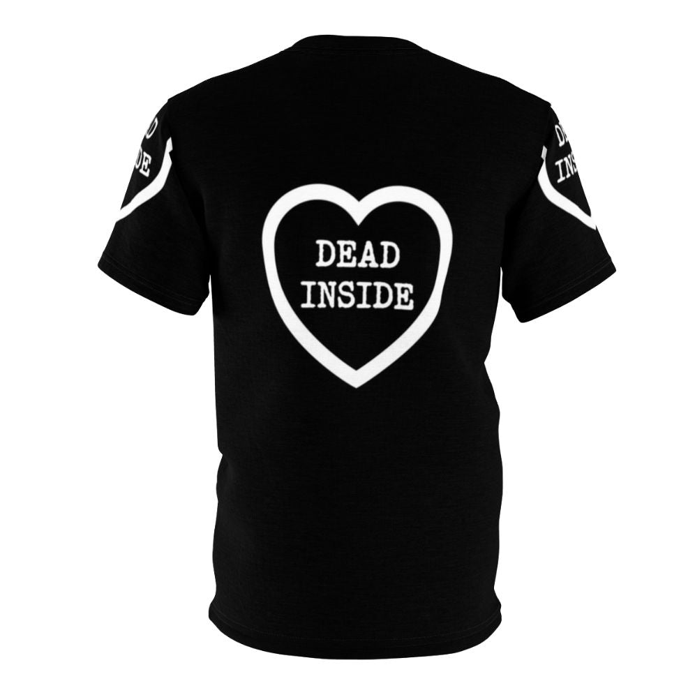 Gothic heart design t-shirt with dark, alternative aesthetic - Back