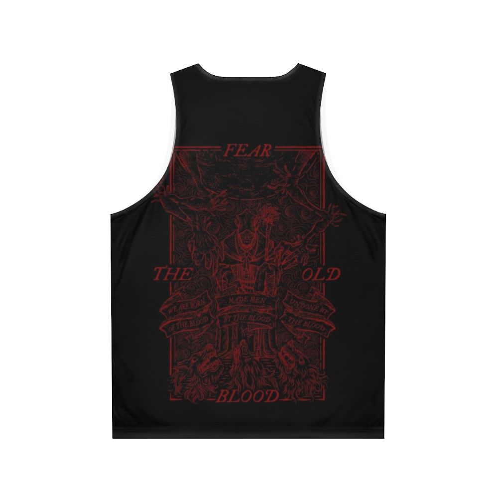 Bloodborne dark souls lovecraftian horror vintage unisex tank top - Back