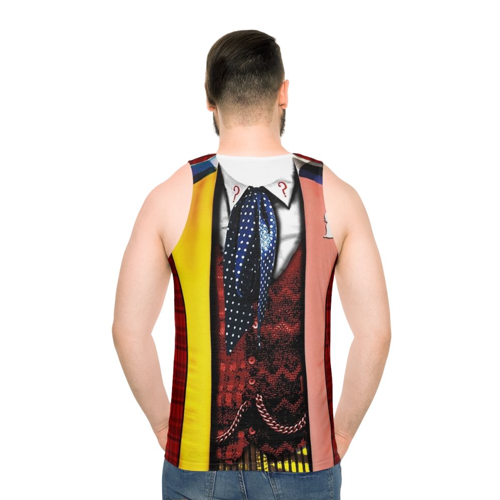 6th Doctor Cosplay Unisex Tank Top - men back