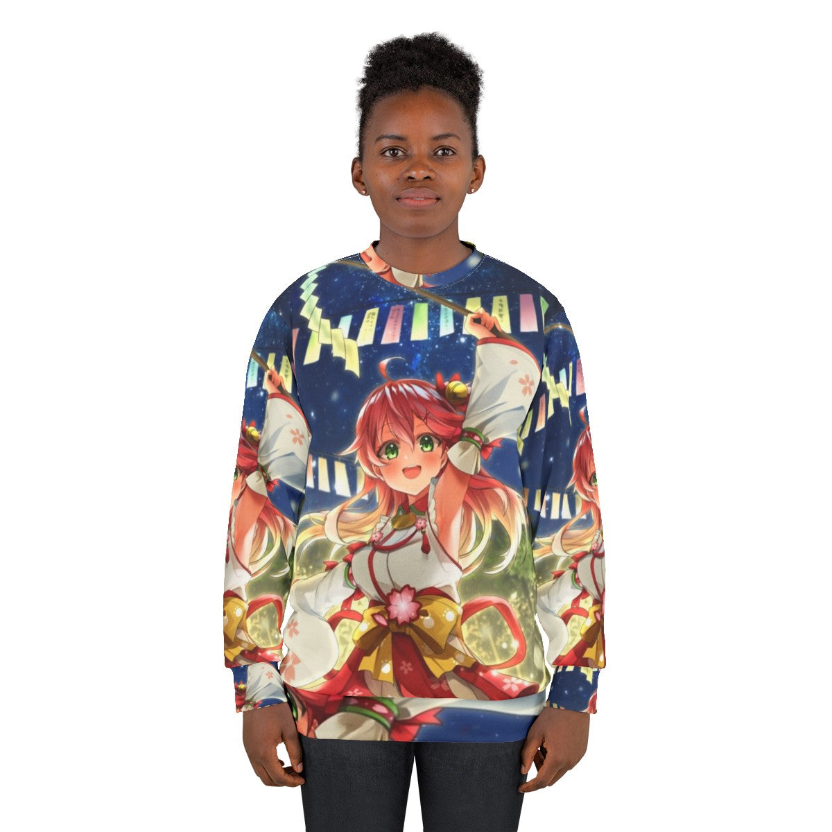 Sakura Miko Tanabata Hololive VTuber Sweatshirt - women