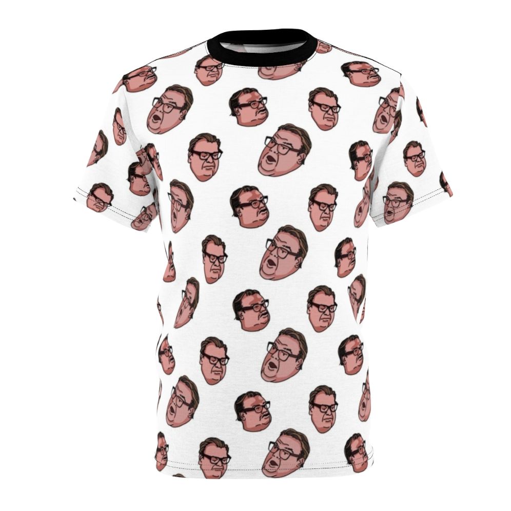 Vintage-style t-shirt design featuring Matt Foley, the iconic motivational speaker character played by Chris Farley on Saturday Night Live