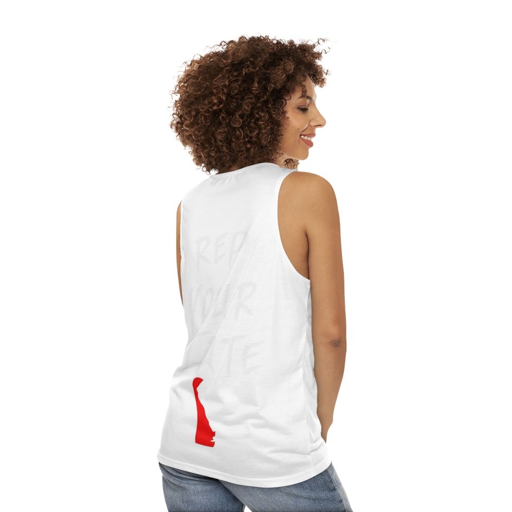 Delaware state pride unisex tank top - women back