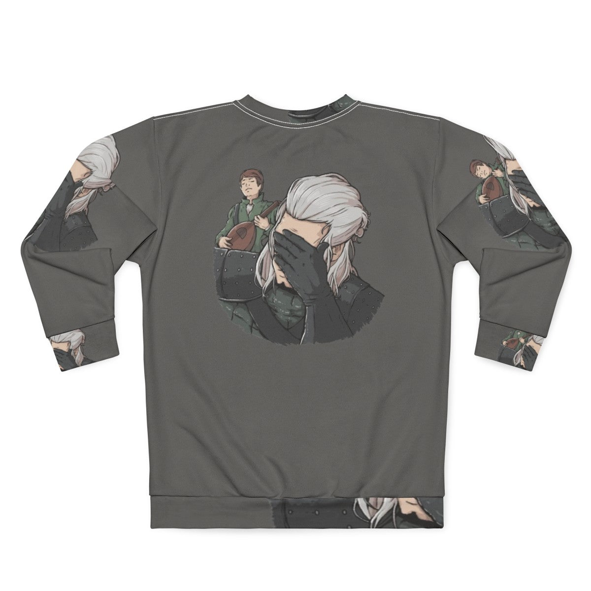 Geralt of Rivia Face Palm Sweatshirt - The Witcher Merchandise - Back