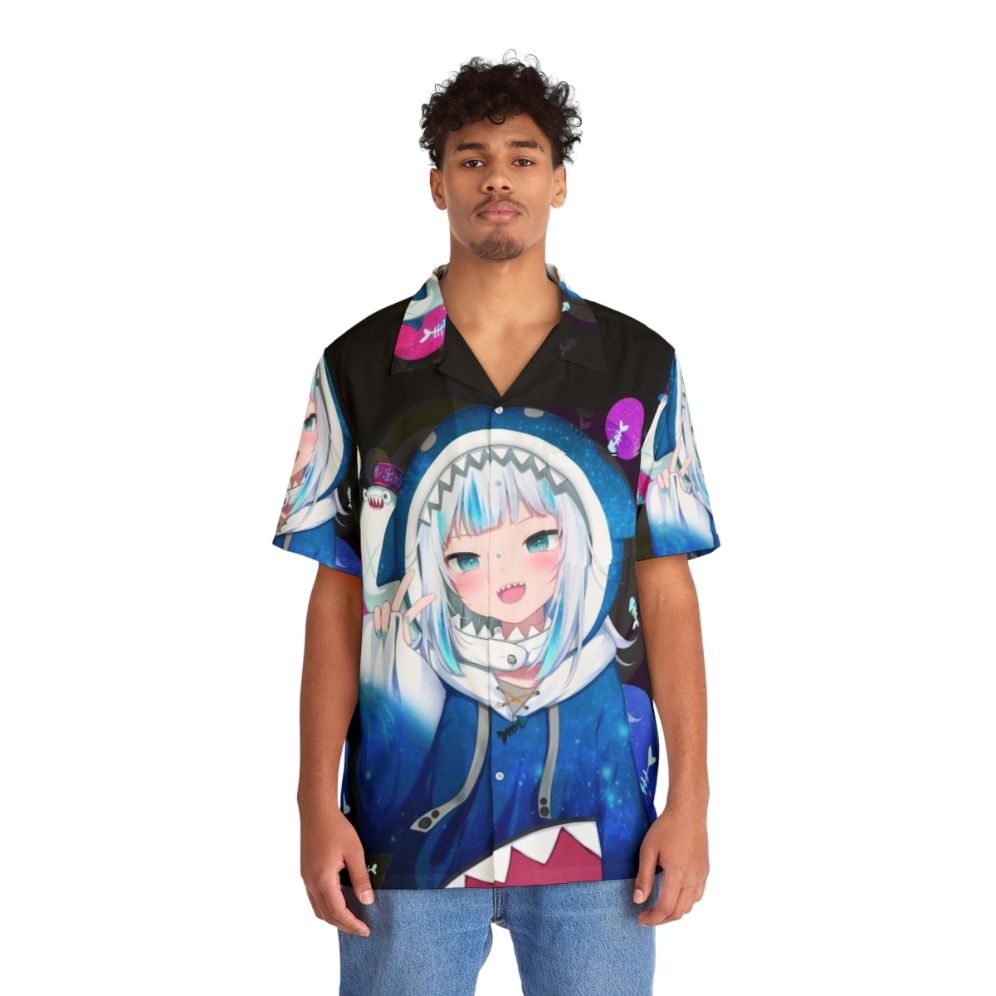 Gawr Gura Hololive EN VTuber Hawaiian Shirt - People Front