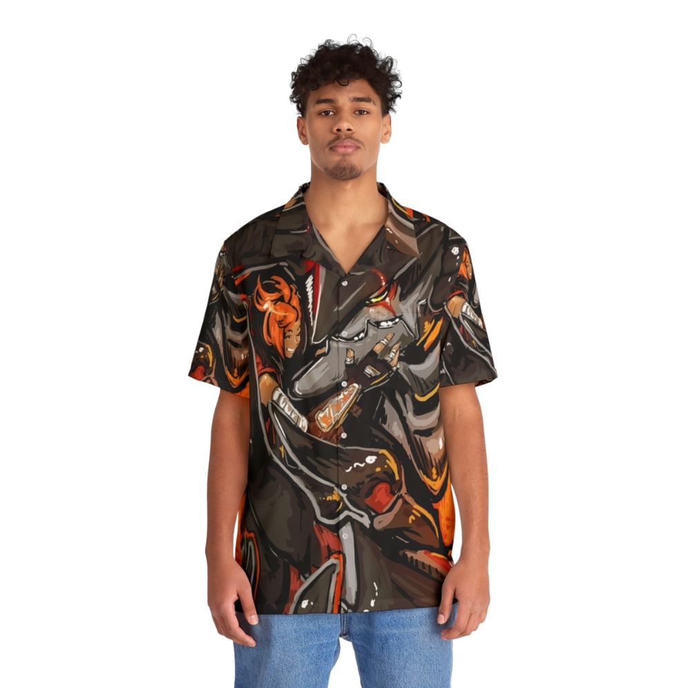 Shayne And Aurox Inspired Hawaiian Shirt - People Front