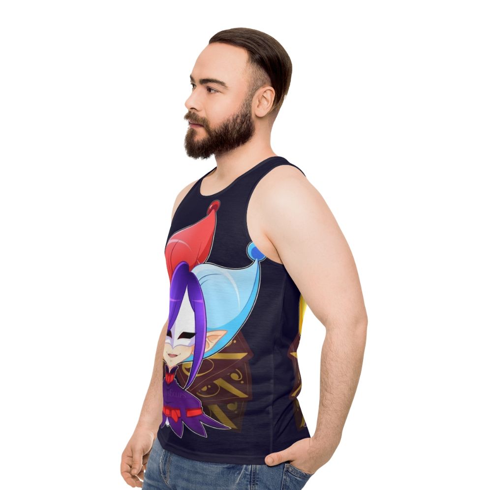 Joker Rascal Magical Girl Anime Unisex Tank Top - men side