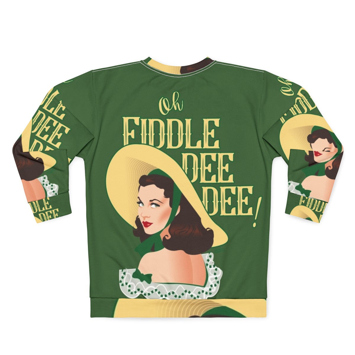 Fiddle Dee Dee Sweatshirt with Hollywood Fashion and Alejandro Mogollo Art - Back