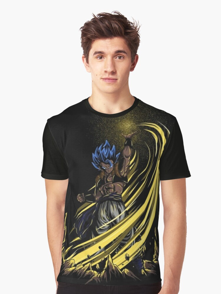 Dragon Ball Super Saiyan Graphic T-Shirt with Gogeta SSB Design - Men