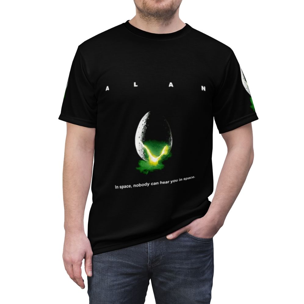 Intergalactic Alien Astronaut Space Tee - Science Fiction Graphic T-Shirt - men front