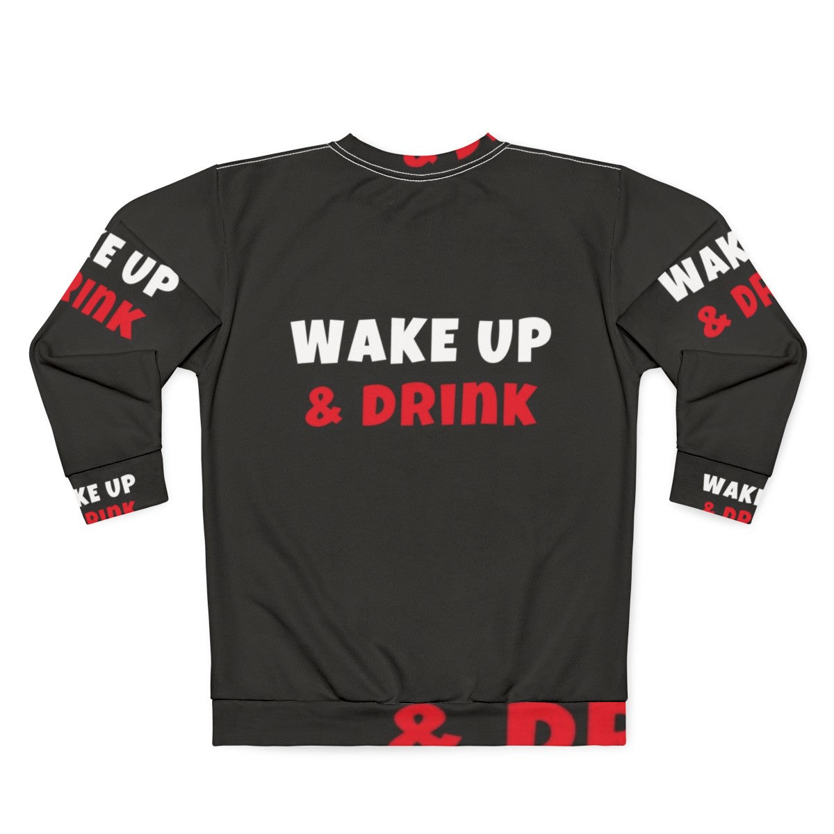 Wake Up and Enjoy Your Hobbies Sweatshirt featuring activities and exercise - Back