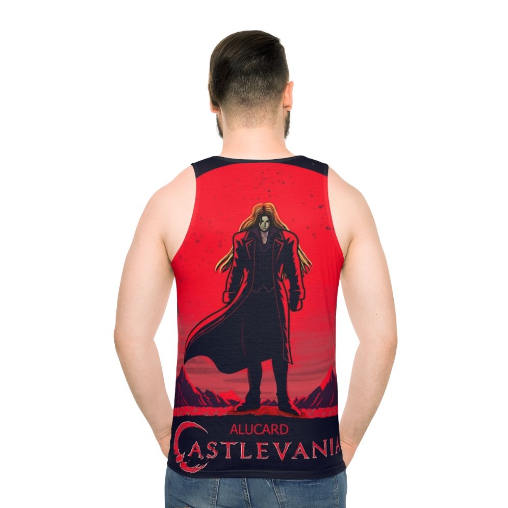 Castlevania Alucard Unisex Tank Top - men back