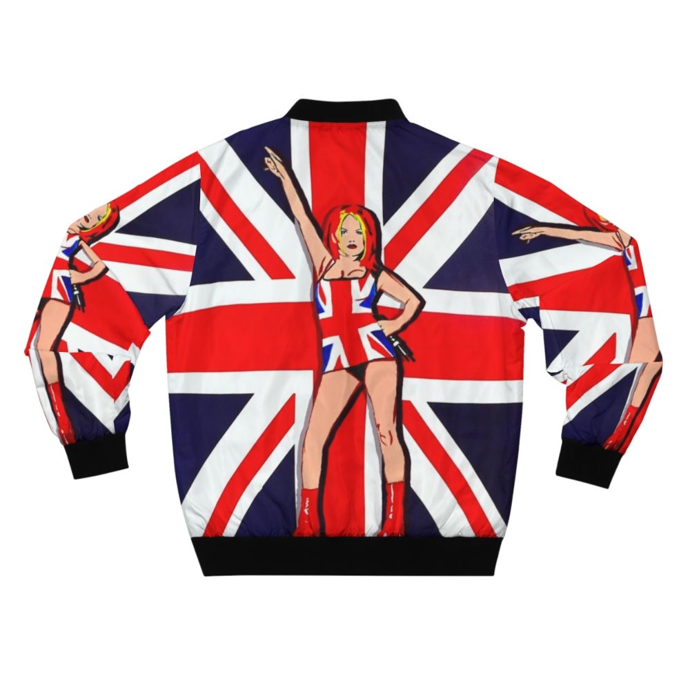 90s Union Jack Bomber Jacket for Women - Back