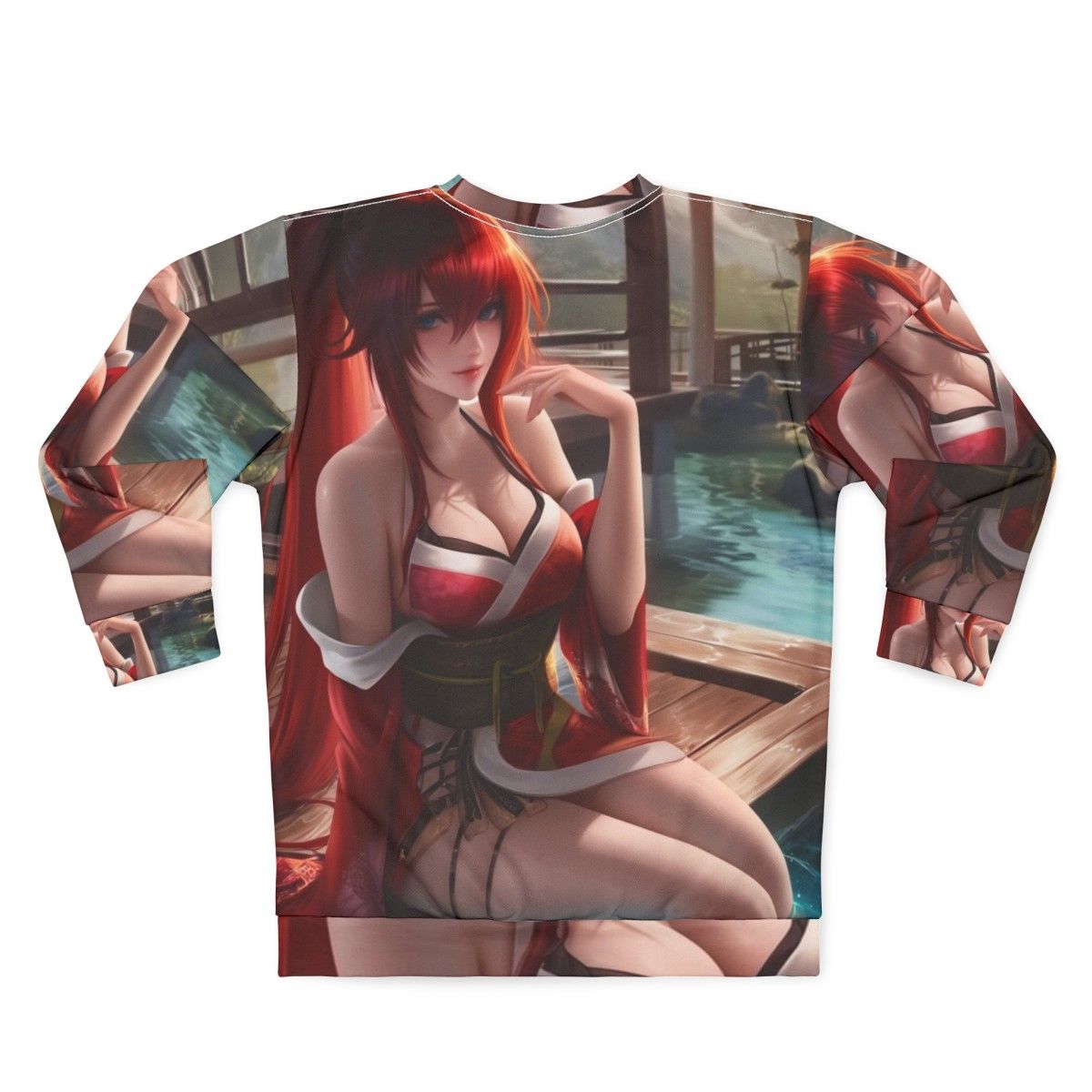 Hot Spring Rias Gremory Anime Sweatshirt - Back