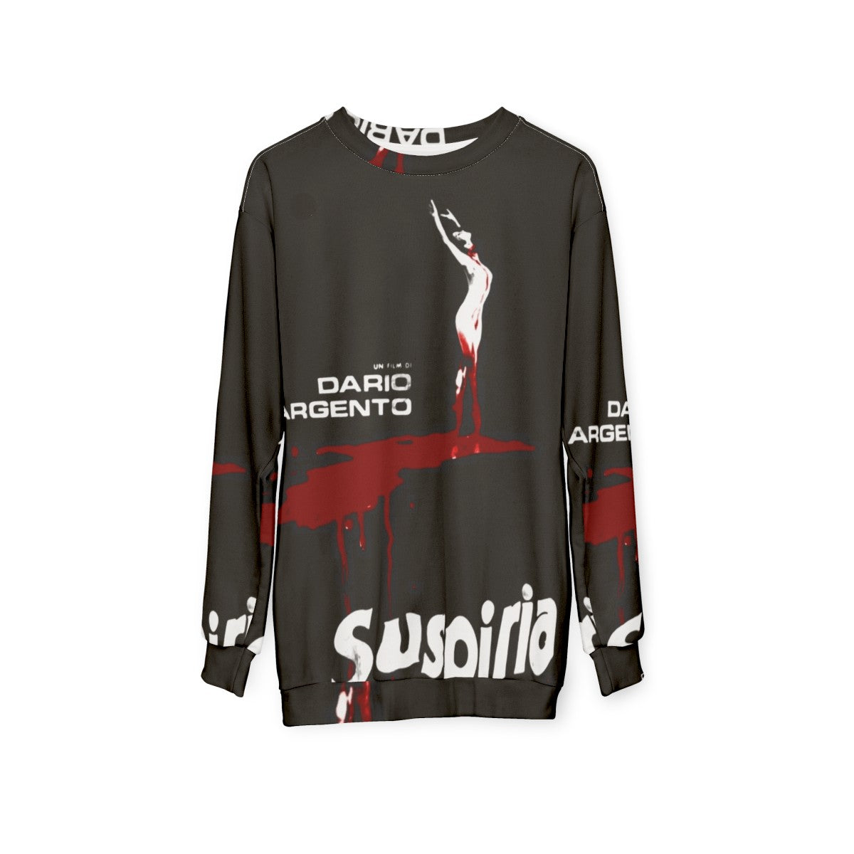 Suspiria Blood Pool Horror Sweatshirt - hanging