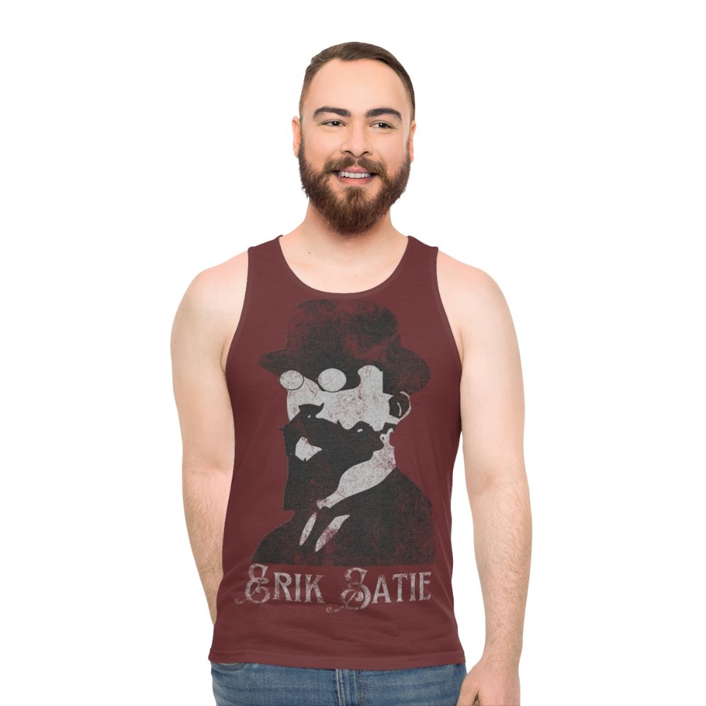 Erik Satie minimalist composer unisex tank top - men