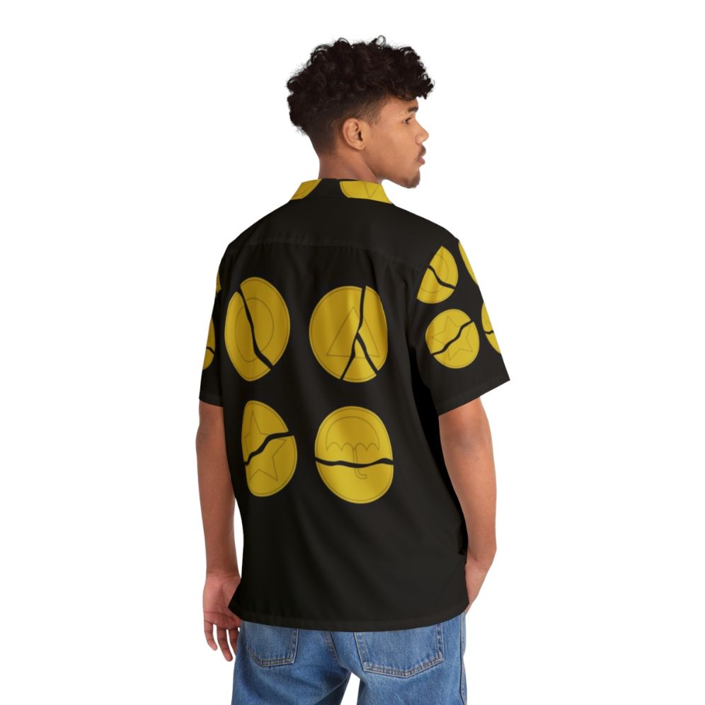 Broken Dalgona Hawaiian Shirt featuring Squid Game design - People Back