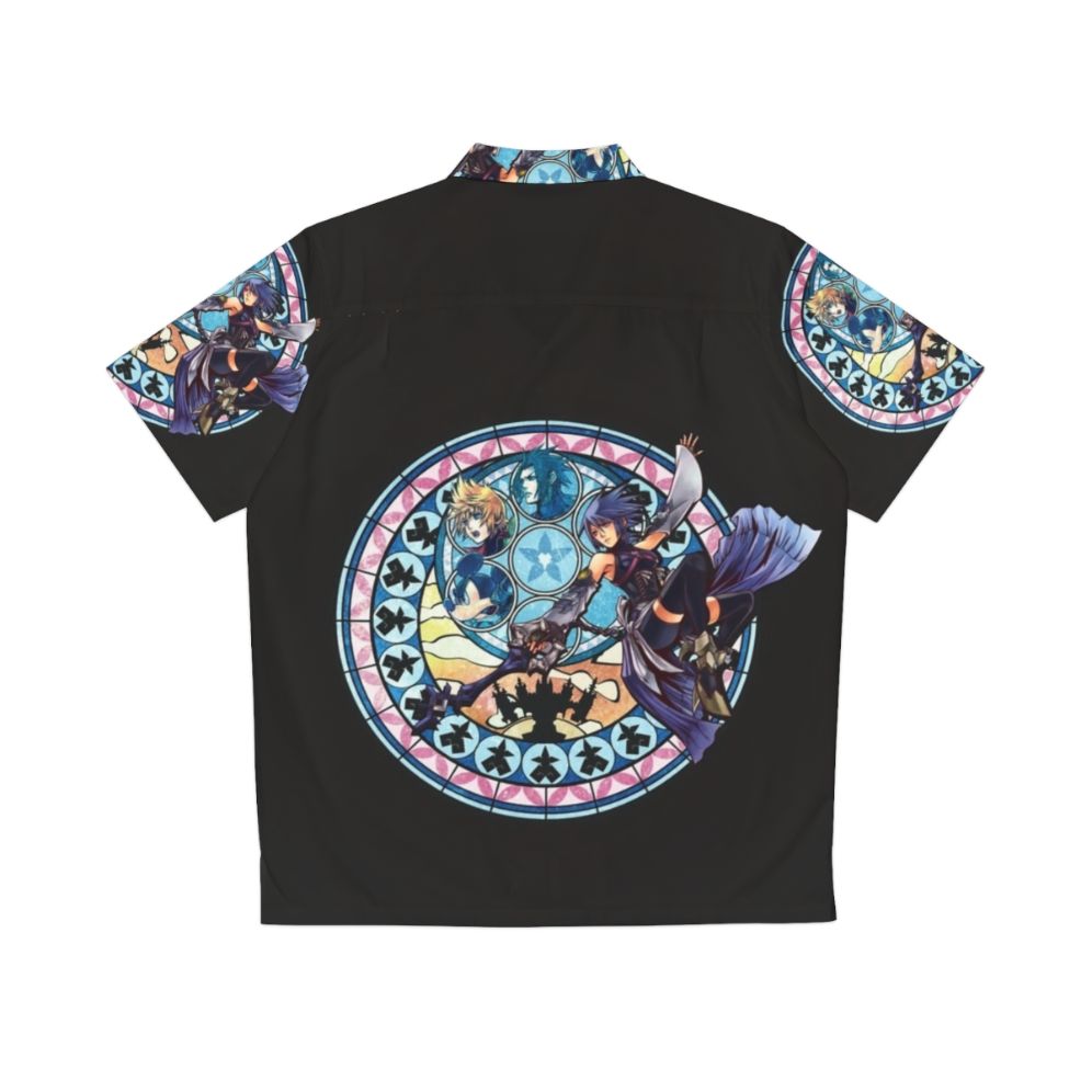 Aqua Kingdom Hearts Blue Hawaiian Shirt - Back