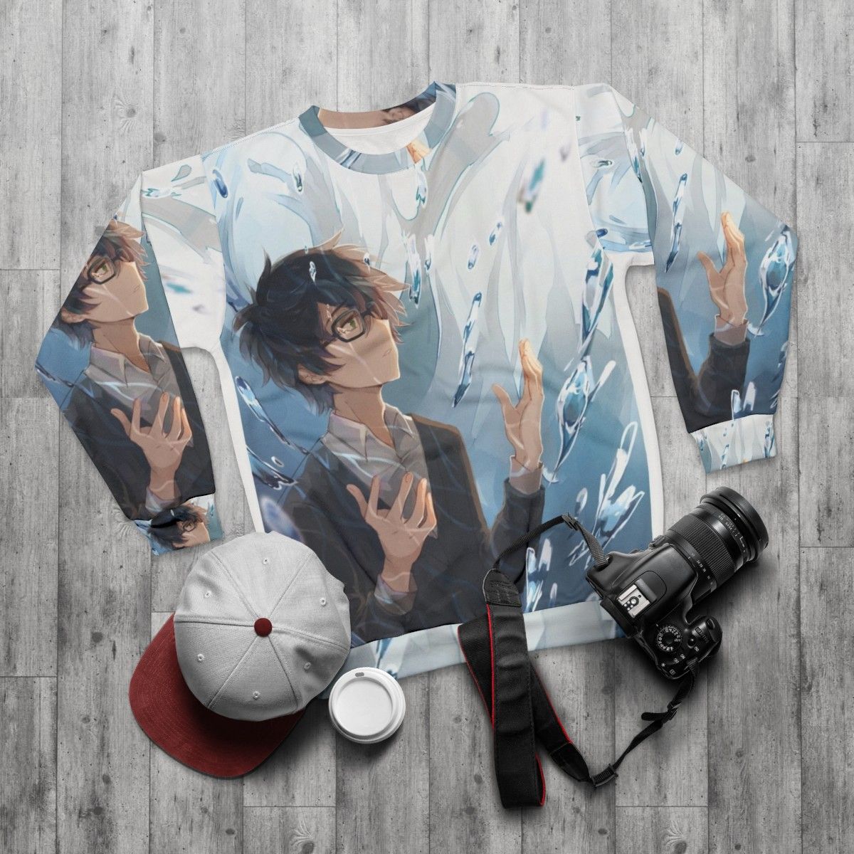 Kiriyama Sweatshirt - Anime Merchandise for March Comes in Like a Lion Fans - flat lay