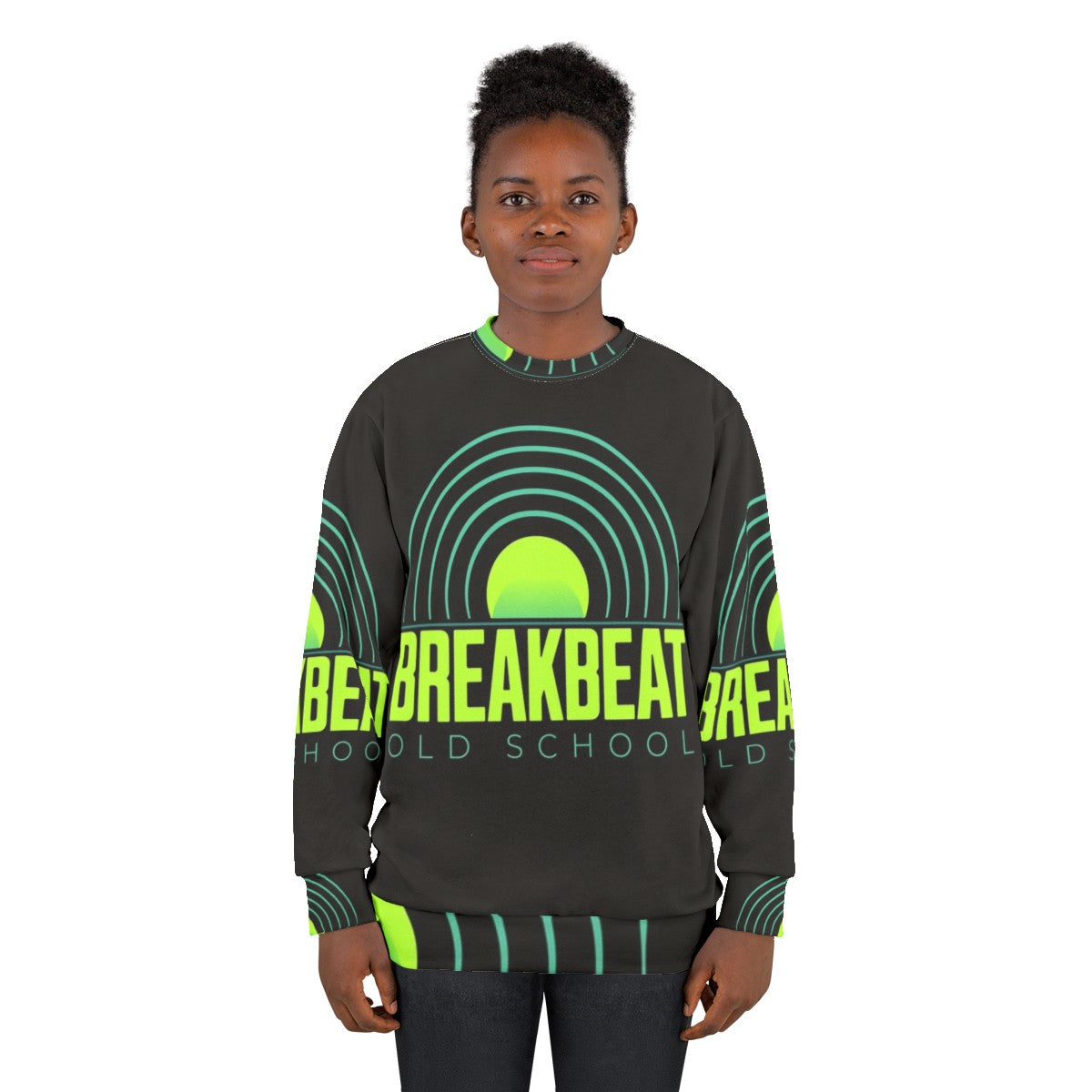 Breakbeat old school music vintage sweatshirt - women