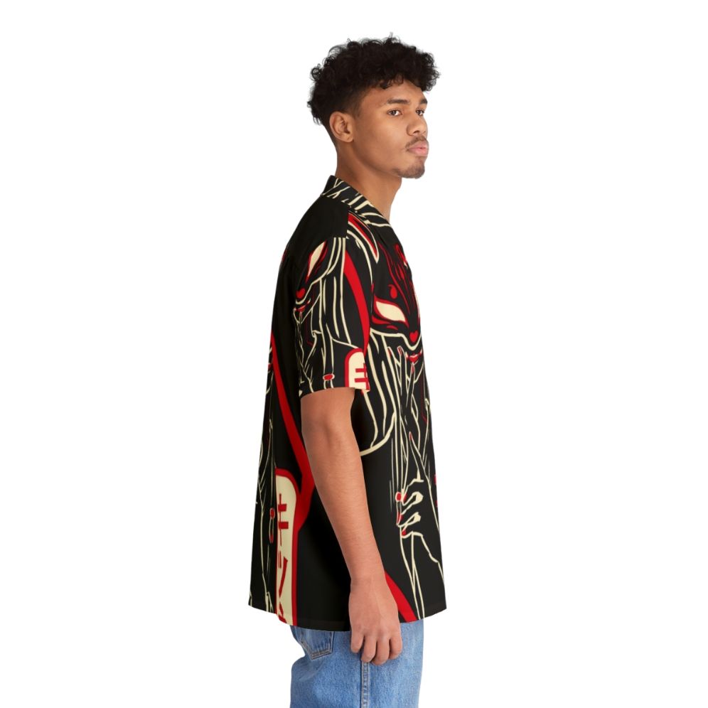 Kitsune Red Spirit Fox Hawaiian Shirt - People Pight