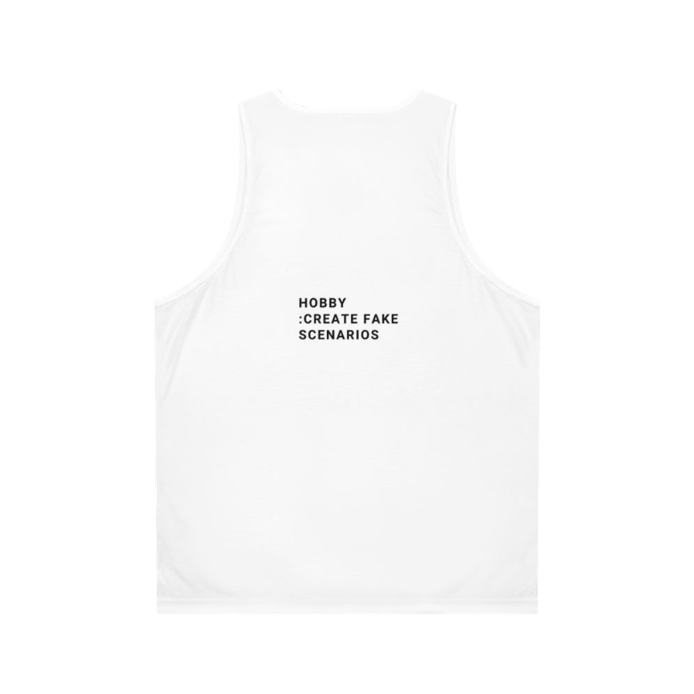 Hobbies unisex DIY tank top - Back