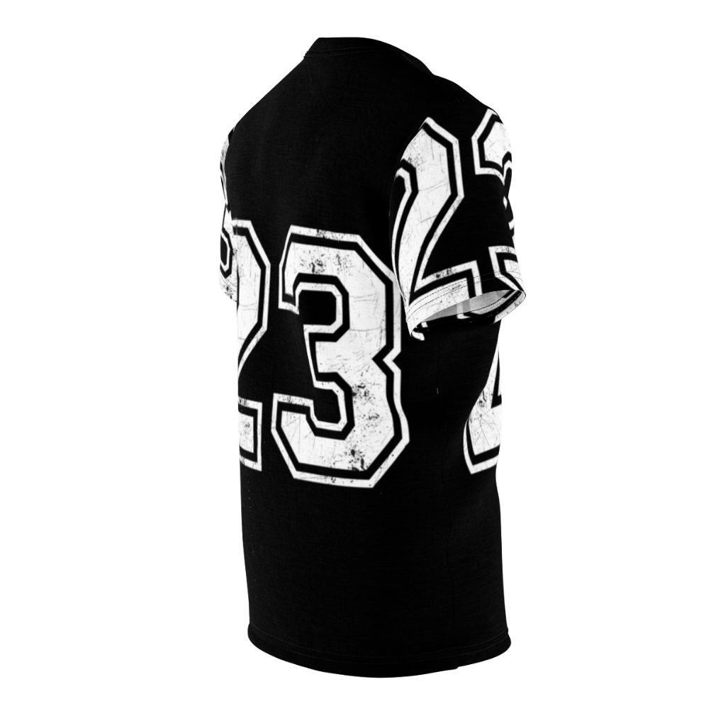 Sports jersey with the number 23 design on a t-shirt - men right