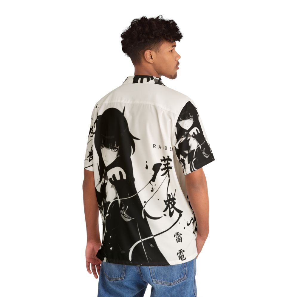 Futuristic lightning raiden Hawaiian shirt with anime-inspired design - People Back