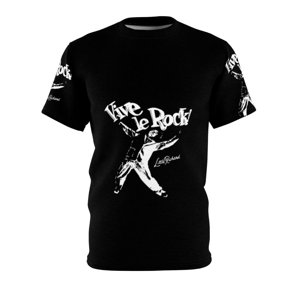 Graphic t-shirt featuring a vintage-style design honoring the legendary rock and roll pioneer Little Richard