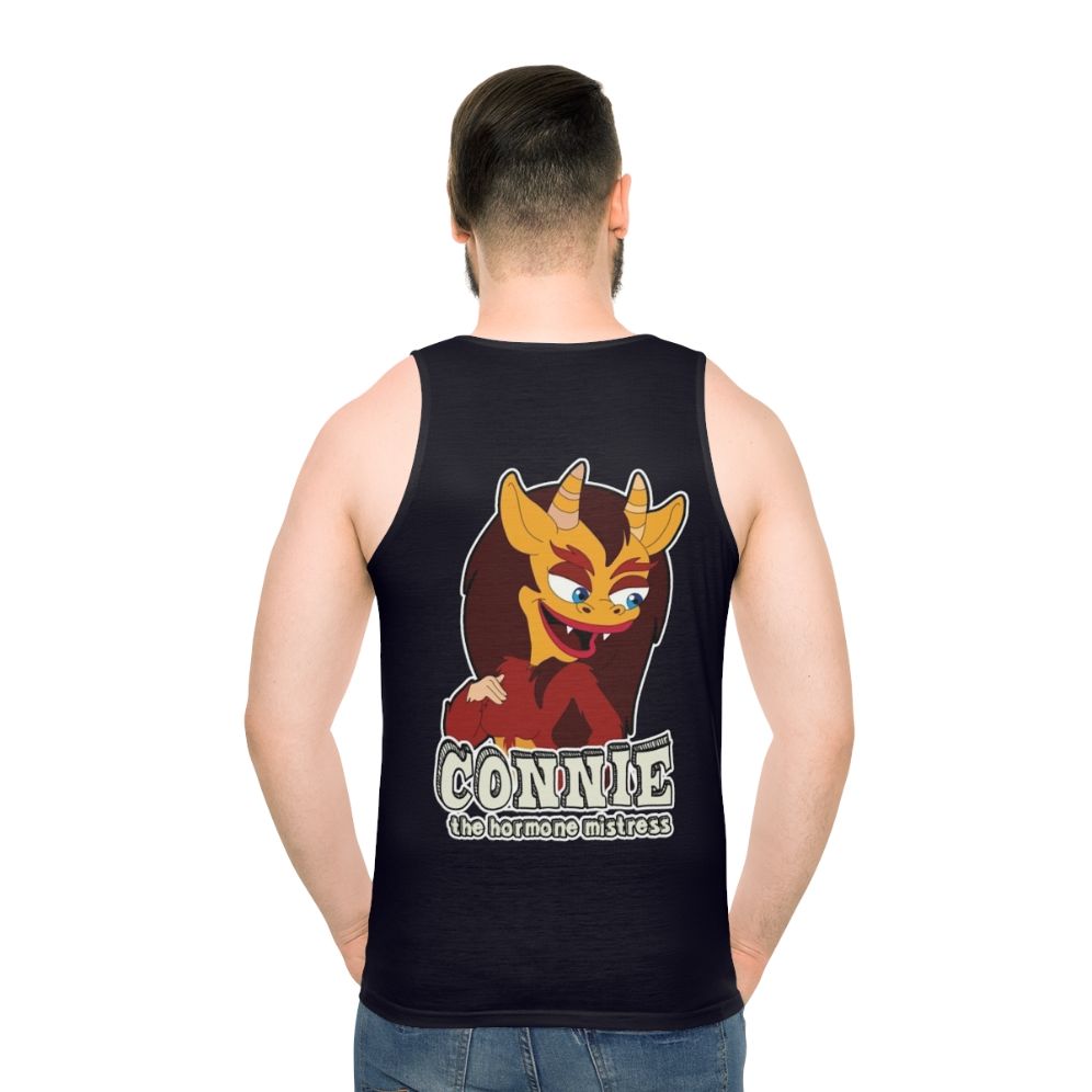 Big Mouth Hormone Monster Unisex Tank Top - men back