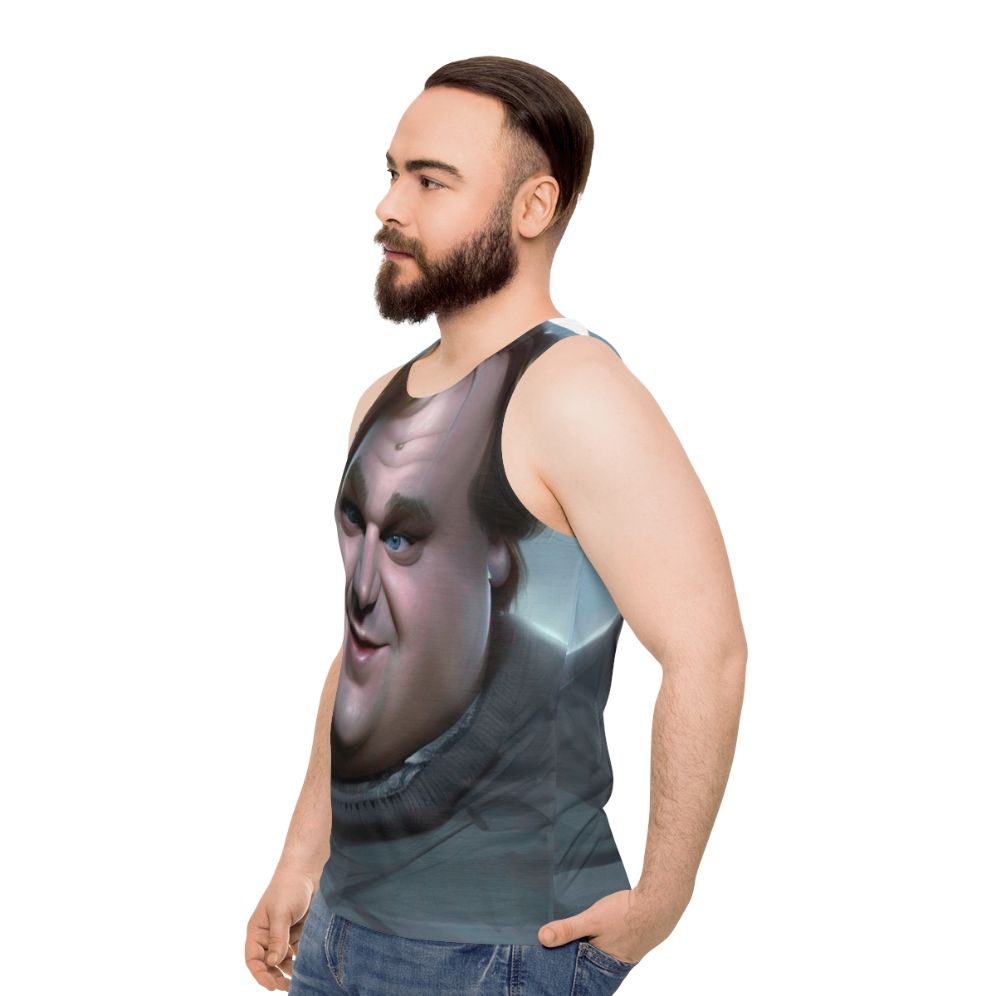 Chris Farley Tribute Unisex Tank Top - men side