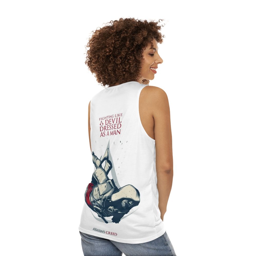 Edward Kenway Leap of Faith Unisex Tank Top - women back