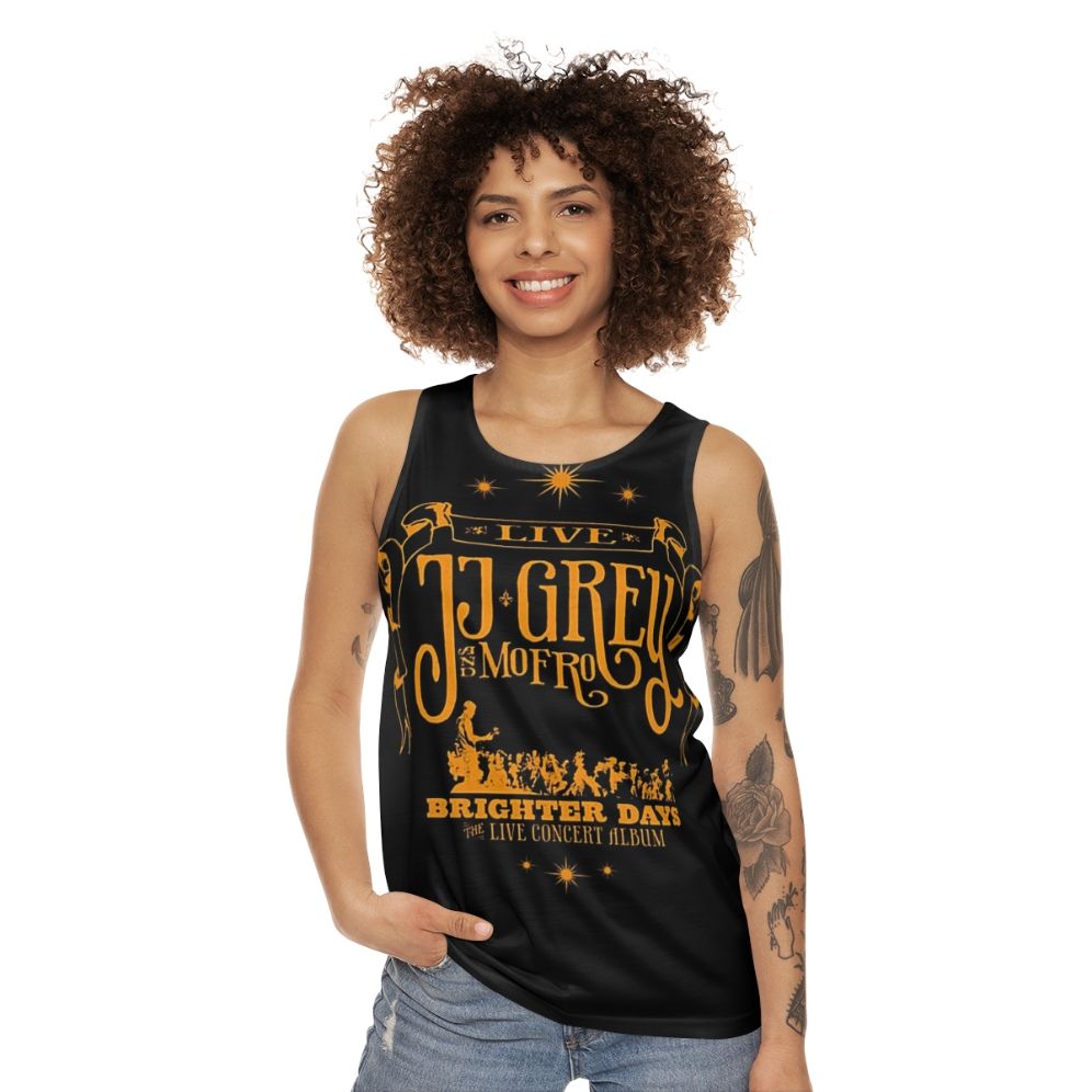 Unisex Blues Graphic Tank Top - women