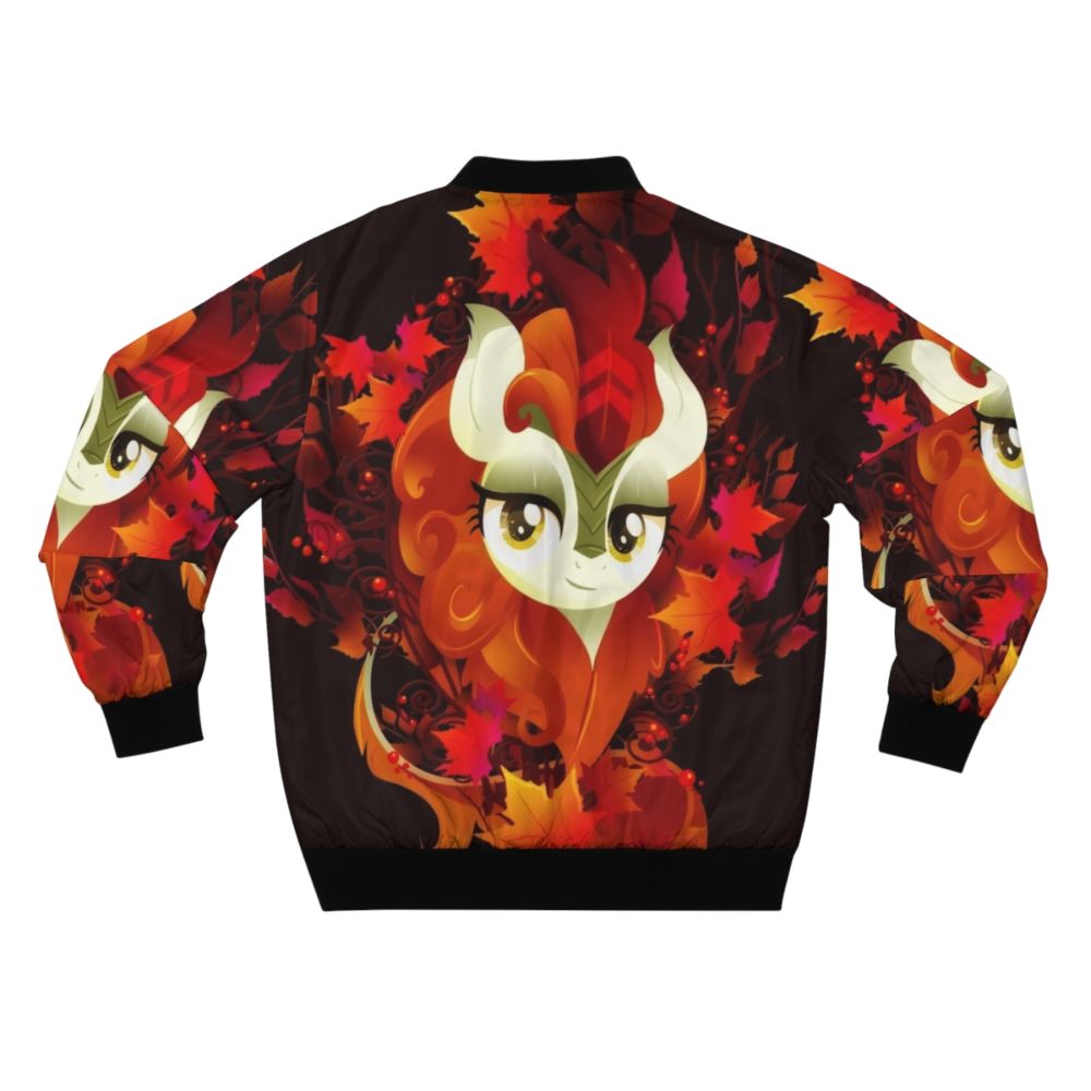 Autumn Blaze Bomber Jacket featuring My Little Pony Inspired Kirin/Qirin Design - Back