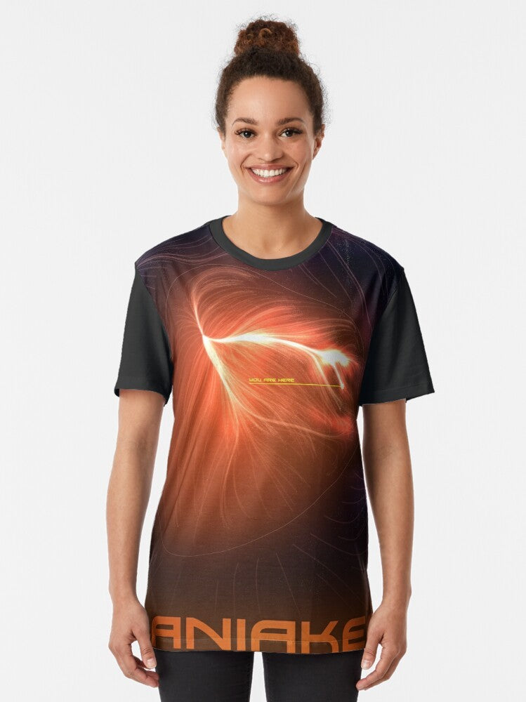 Laniakea cosmology galaxy space graphic t-shirt - Women