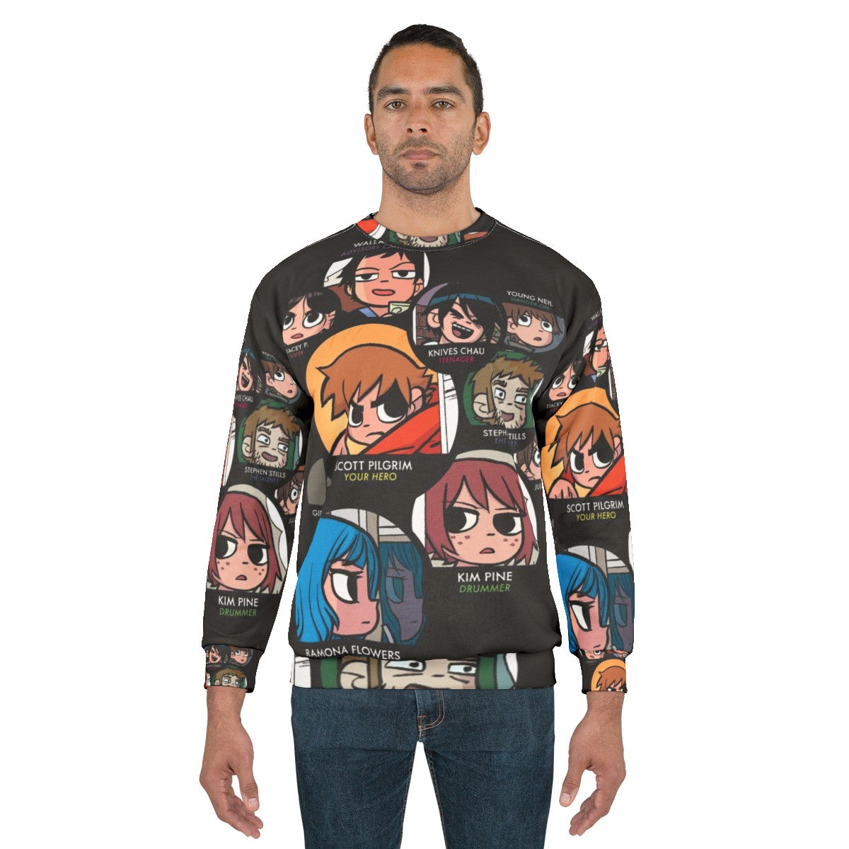 Scott Pilgrim Characters Graphic Sweatshirt - men