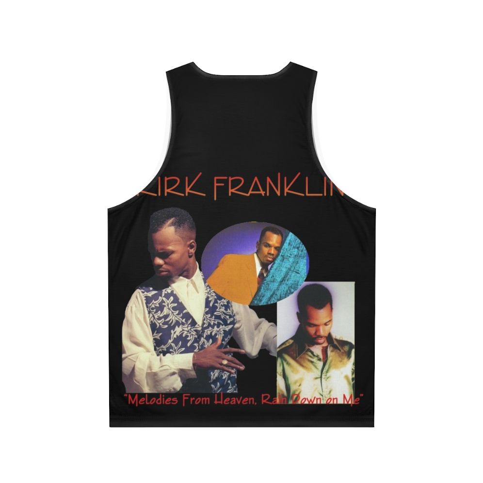 Kirk Franklin 90s music inspired black tank top - Back