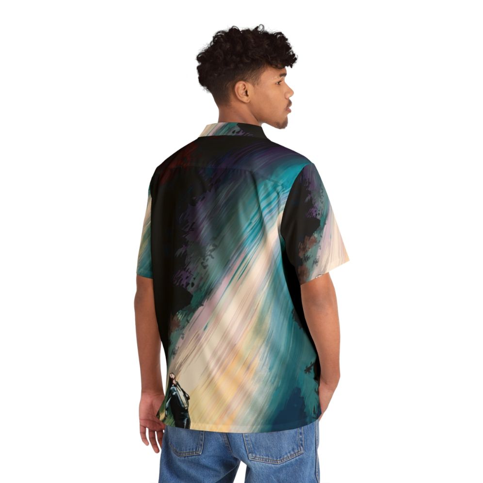 Retro sci-fi 'Fire in the Sky' alien Hawaiian shirt - People Back