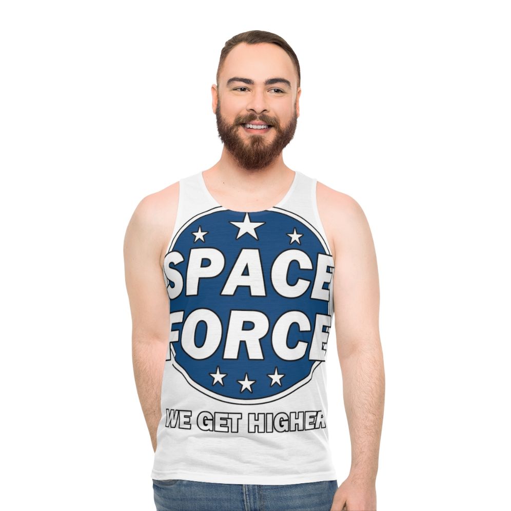 Space Force We Get Higher Unisex Tank Top - men