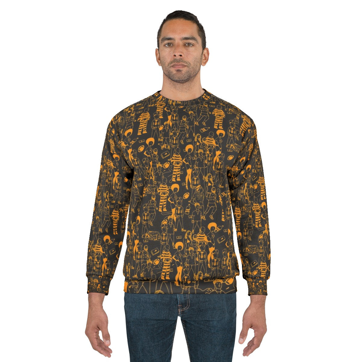 Never Story Sweatshirt featuring rap and hip hop inspired graphics - men