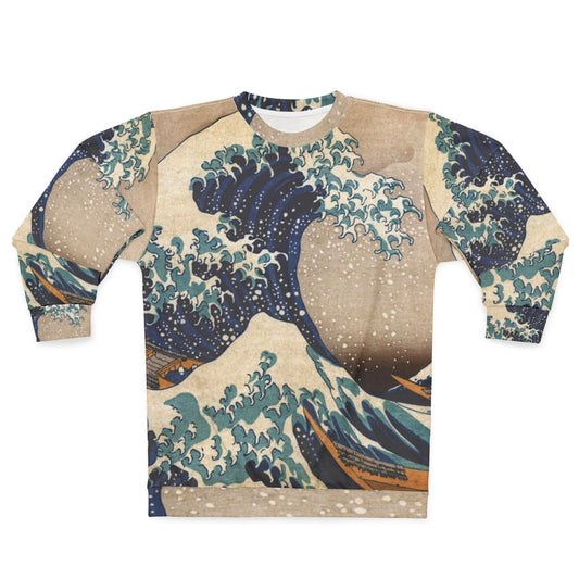 "The Great Wave Off Kanagawa" Japanese art sweatshirt