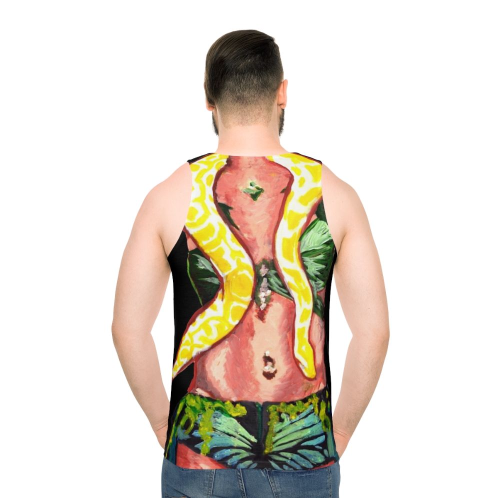 Unisex Snake 4 U 90s Pop Art Tank Top - men back